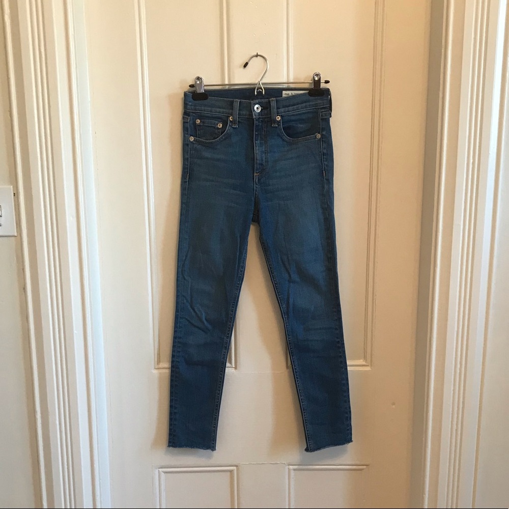 Rag and bone "El" High rise ankle skinny jeans